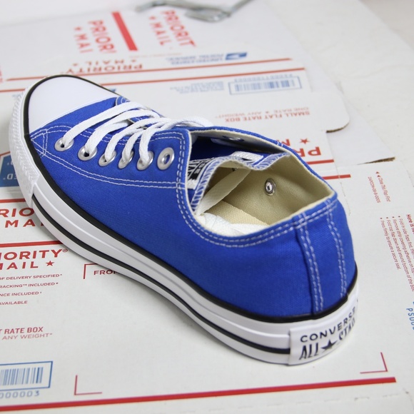Converse Royal Blue Chuck Taylor All Star Low Tops - Picture 6 of 7